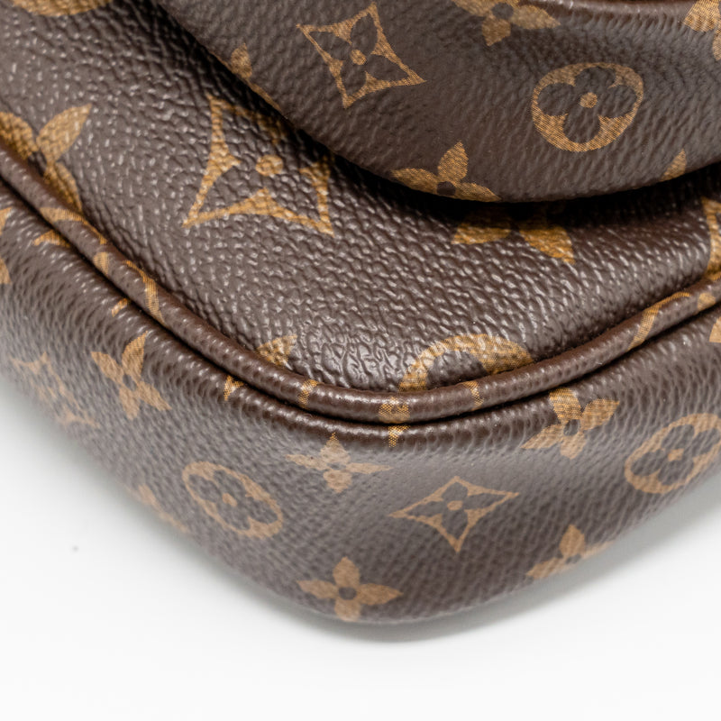 Louis Vuitton My Lv World Tour Multi Pochette Accessories Khaki Strap Monogram Canvas GHW
