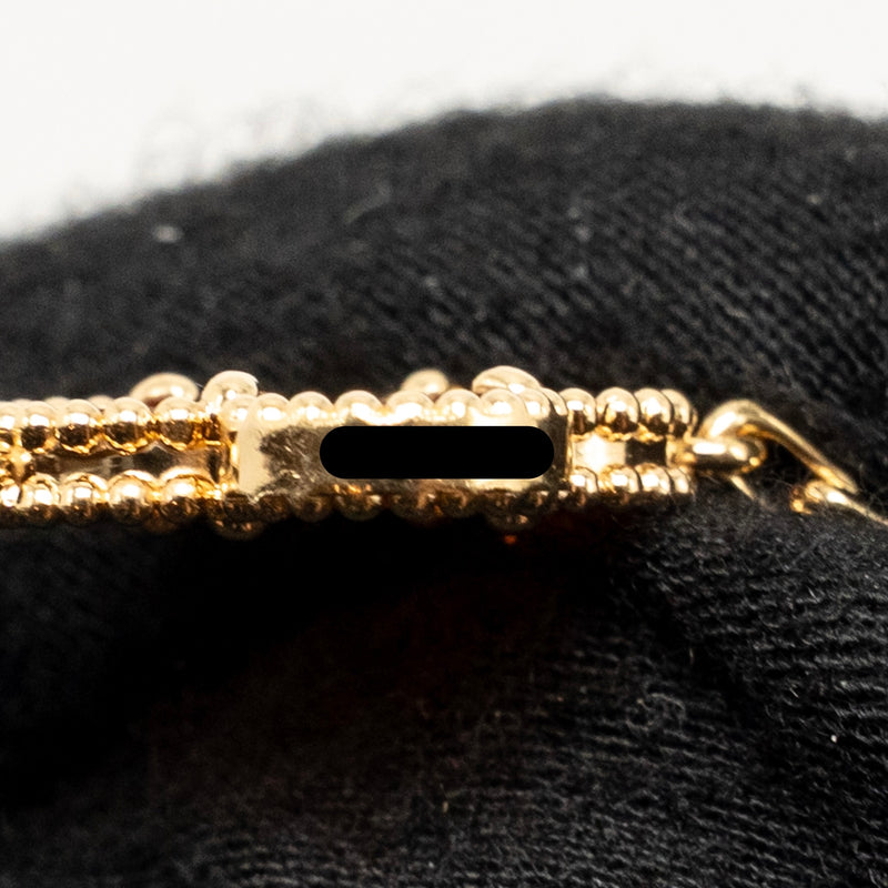 Van Cleef & arpels vintage alhambra bracelet 5 motif carnelian rose go