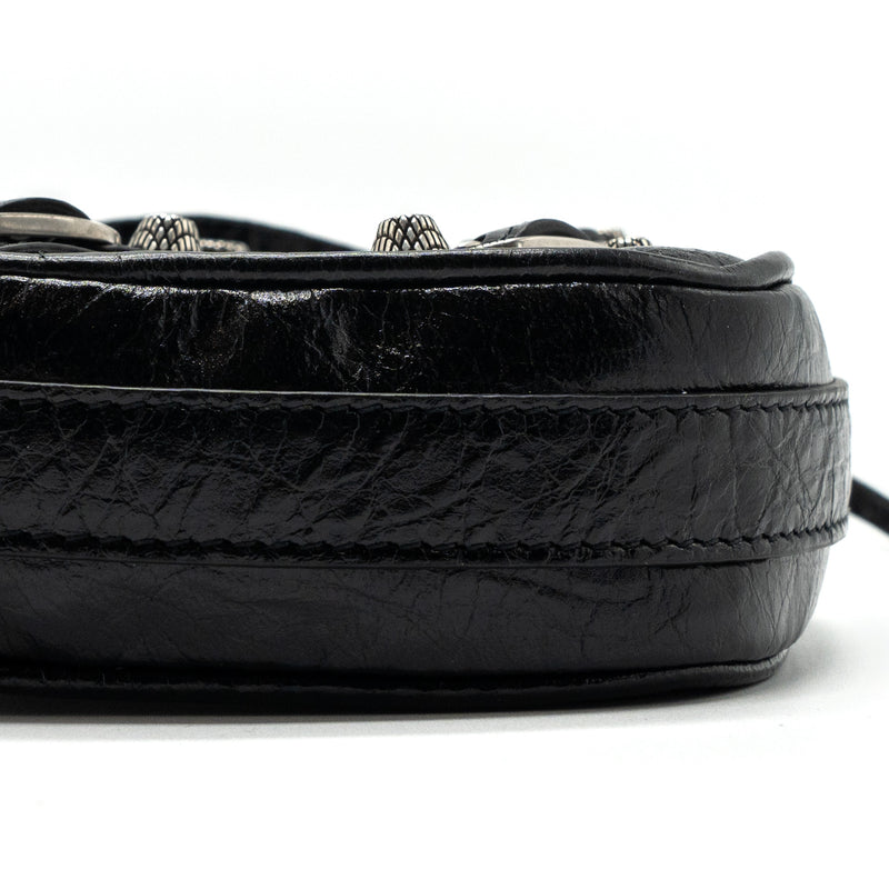 Balenciaga Le Gagole Heart Mini Bag Arena Lambskin Black Ruthenium Hardware