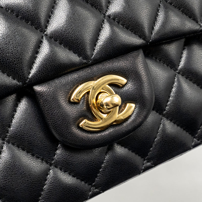Chanel Medium Classic Double Flap Bag Lambskin Black GHW