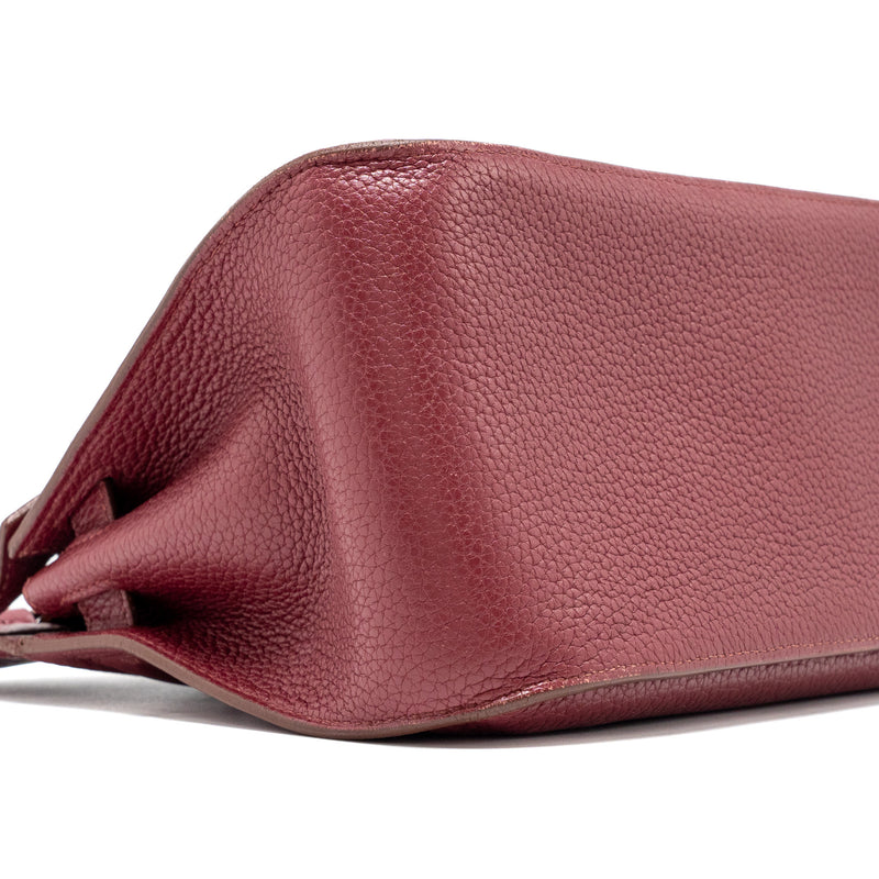 Hermes jypsiere 28 Clemence rouge grenat SHW Stamp square P