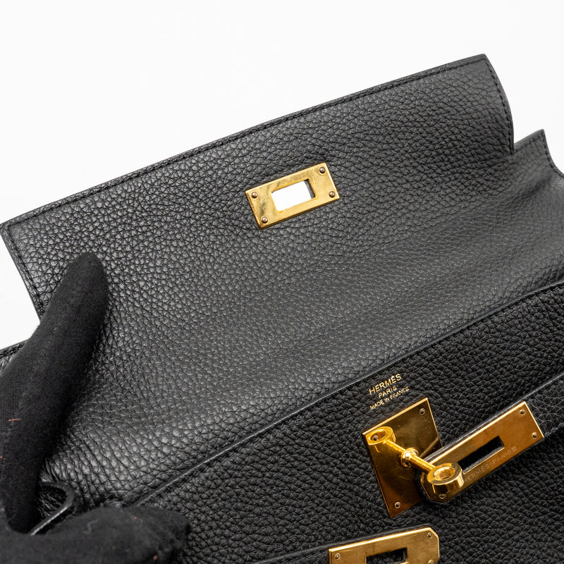 Hermes Kelly 28 Togo Black GHW Stamp X