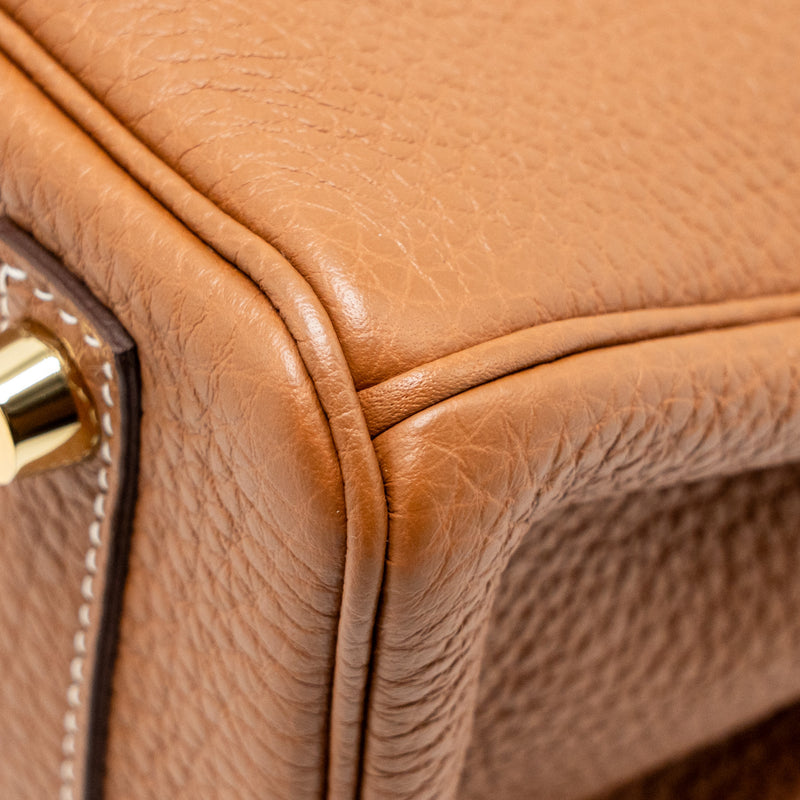 Hermes Birkin 25 Togo Gold GHW Stamp Z
