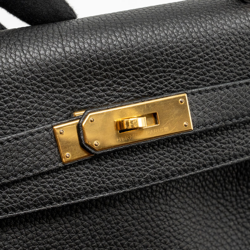 Hermes Kelly 28 Togo Black GHW Stamp X