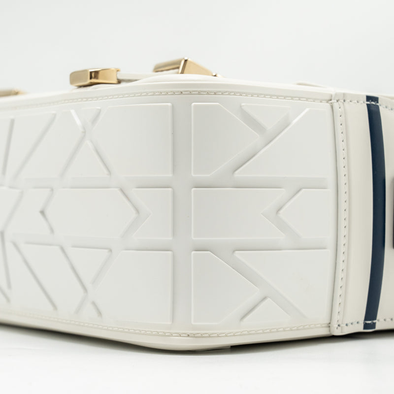 Dior Small Diorcamp Bag Calfskin White LGHW