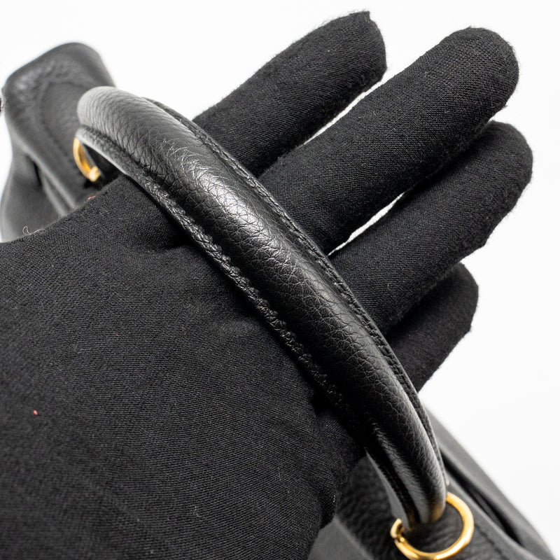 Hermes Kelly 28 Togo Black GHW Stamp X