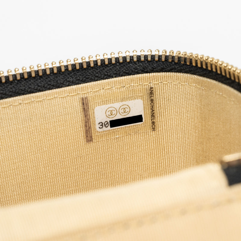 Chanel Pearl Crush mini vanity with chain lambskin black with GHW