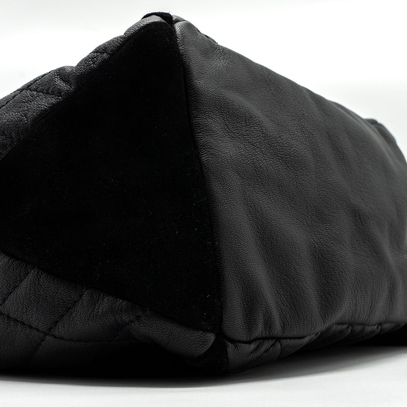 Chanel Bucket Bag Goatskin/Sue Calfskin Black SHW