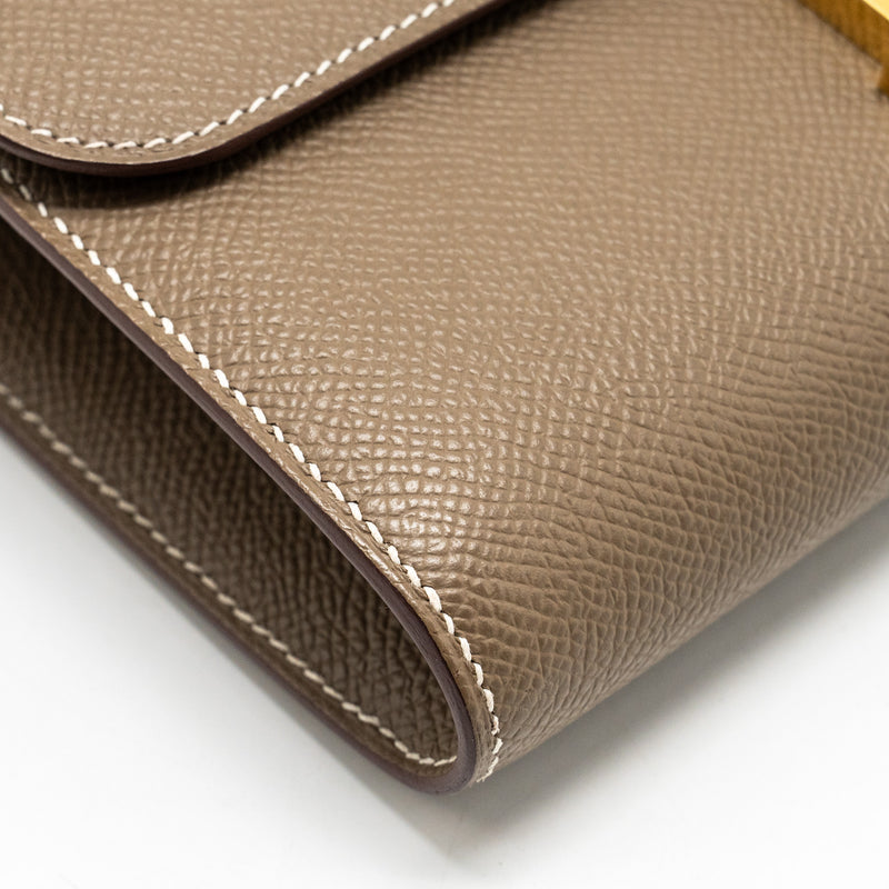 HERMES Constance To Go Epsom Etoupe GHW Stamp Z