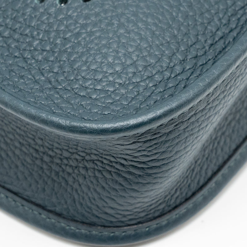 Hermes Mini Evelyne Clemence Vert Cypres SHW Stamp U