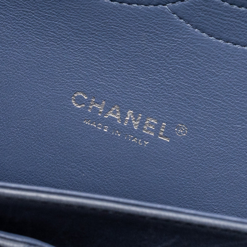 Chanel Maxi Classic Double Flap Bag Lambskin lavender blue SHW