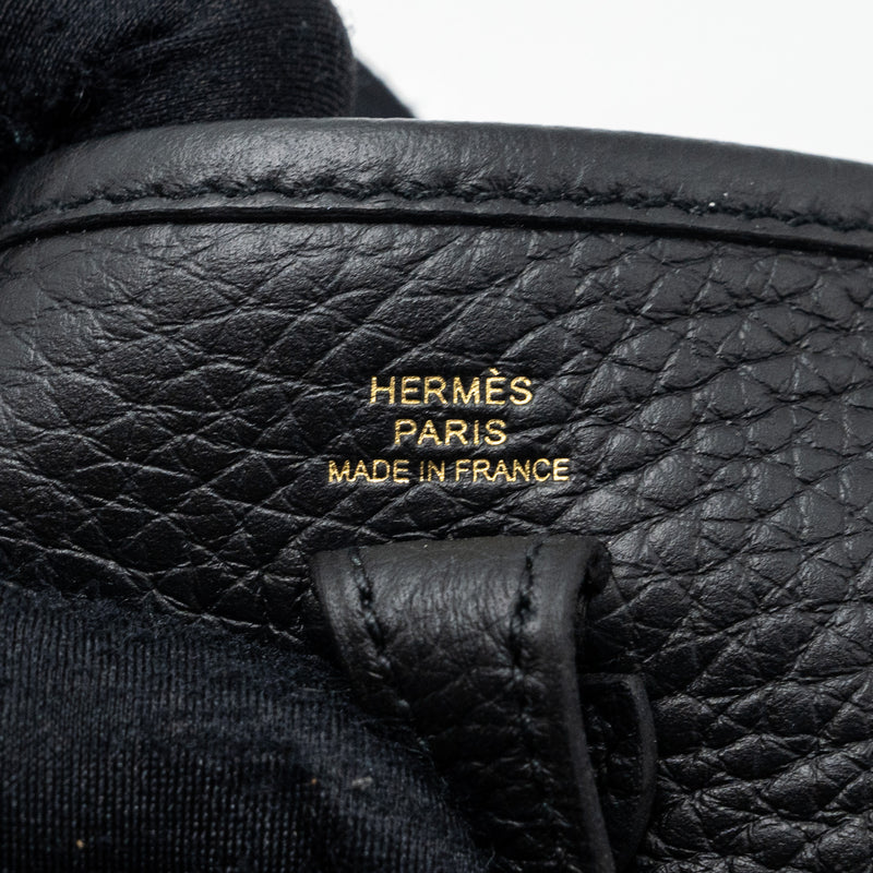 Hermes Mini Evelyn Clemence Black GHW Stamp B