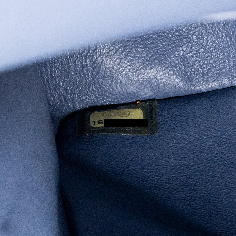 Chanel Maxi Classic Double Flap Bag Lambskin lavender blue SHW