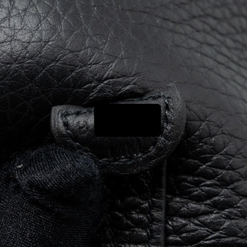 Hermes Mini Evelyn Clemence Black GHW Stamp B