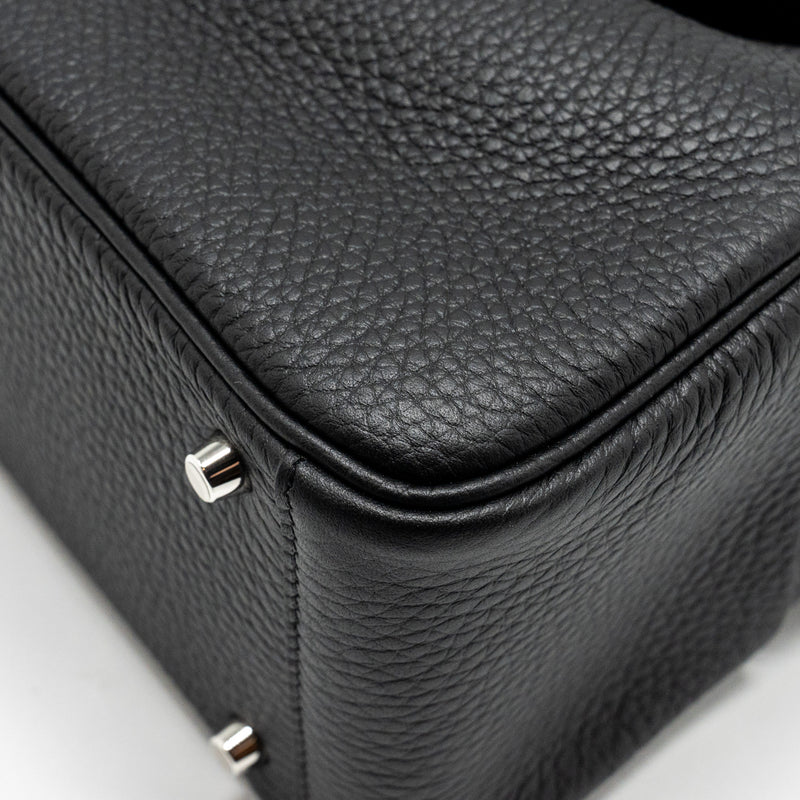 Hermes Mini Lindy Clemence Black SHW Stamp U