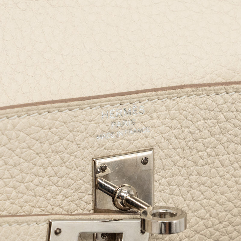 Hermes kelly 25 togo Craie SHW stamp Z