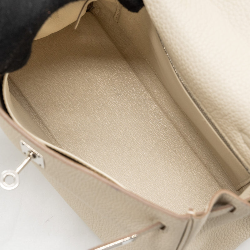 Hermes kelly 25 togo Craie SHW stamp Z