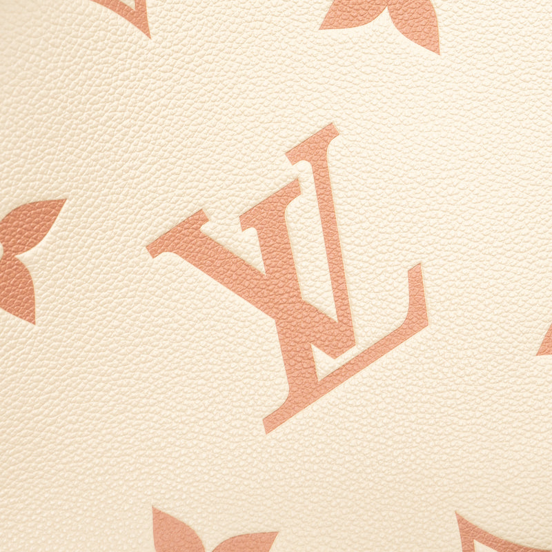 Louis Vuitton Neverfull MM Monogram Empreinte Crème/Rose Trianon GHW(new version)