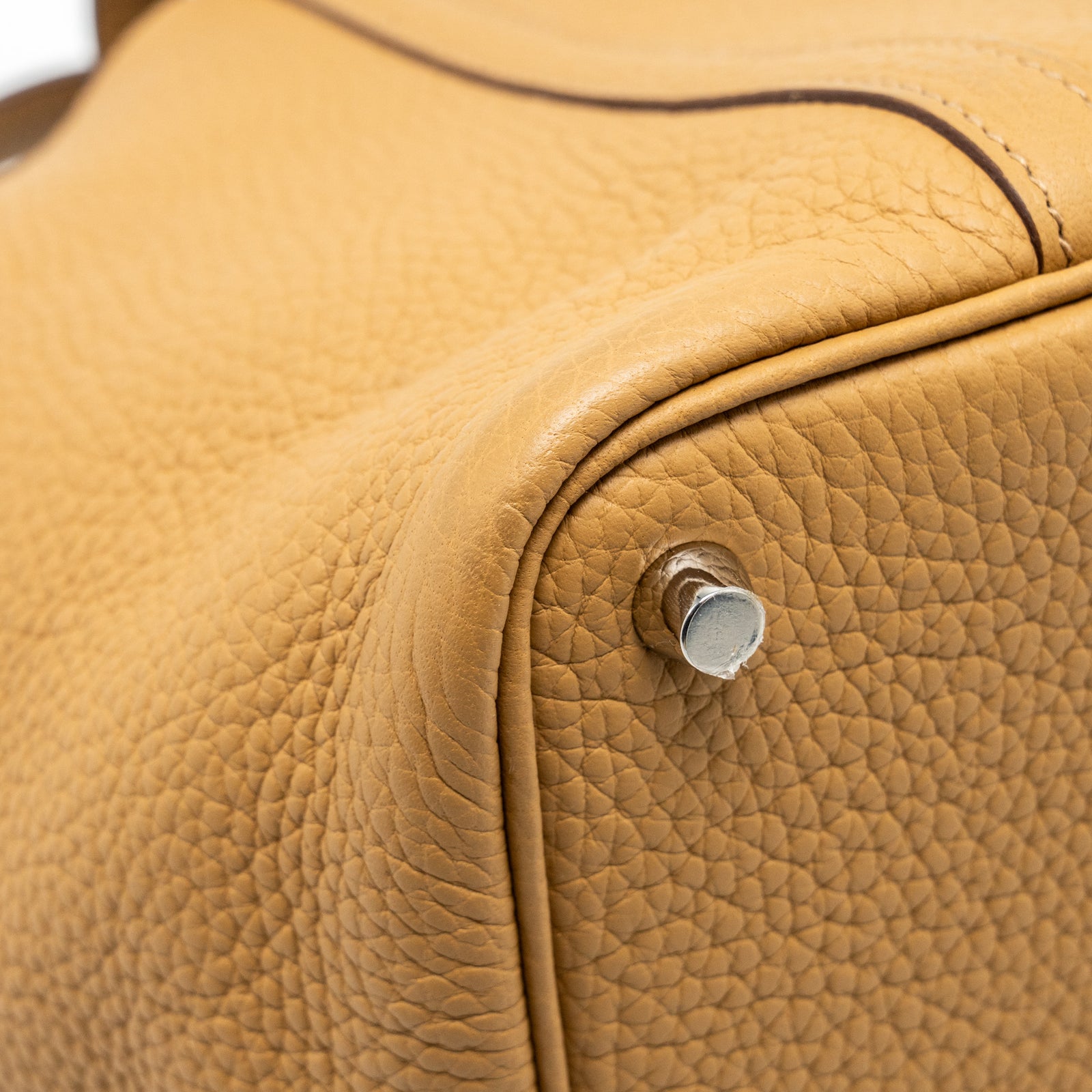 Hermes Picotin 18 lock bag clemence biscuit SHW stamp Z