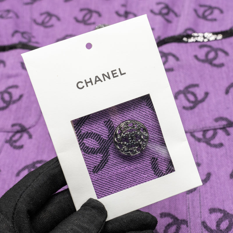 Chanel size 38 22S CC logo Jacket purple / black