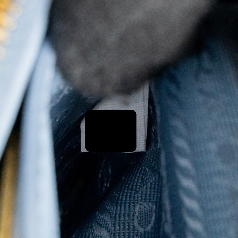 Parada Galleria Saffiano Mini Tote Bag leather light blue GHW