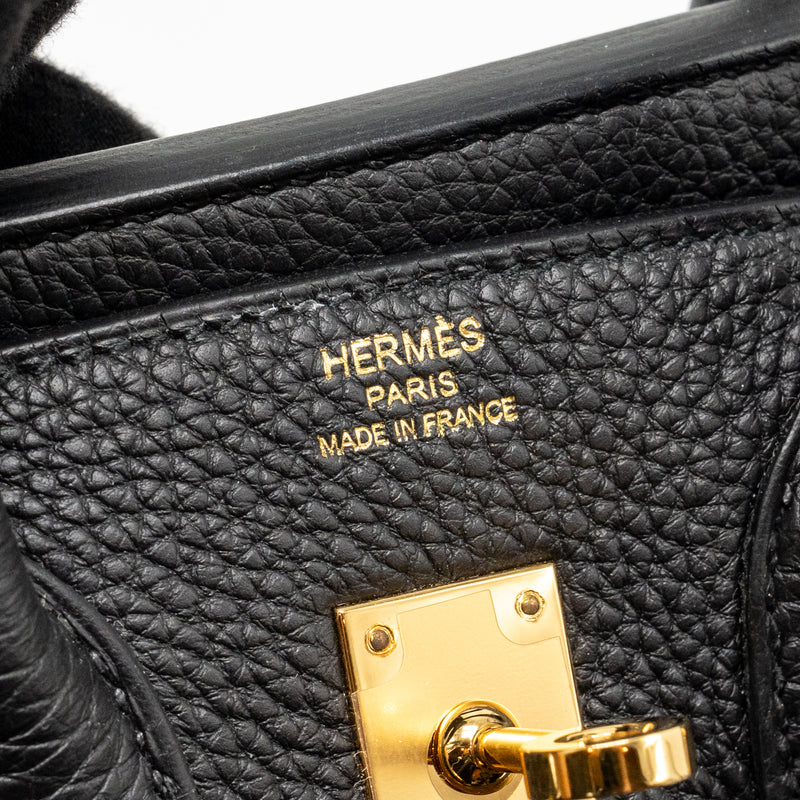 Hermes Birkin 25 Togo Black GHW Stamp Z