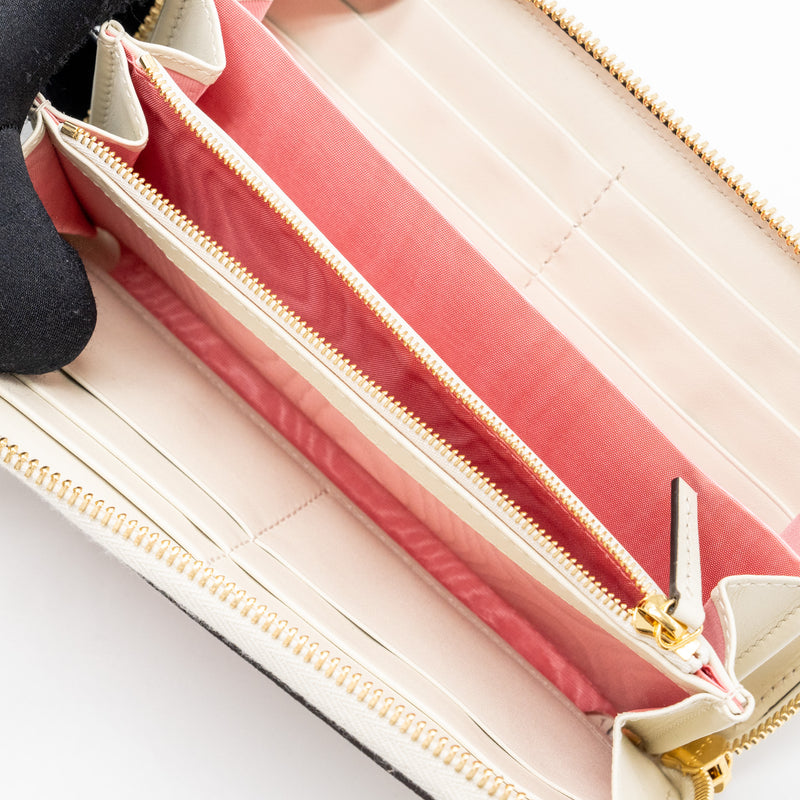 Gucci zipper wallet GG supreme canvas with print multicolor LGHW