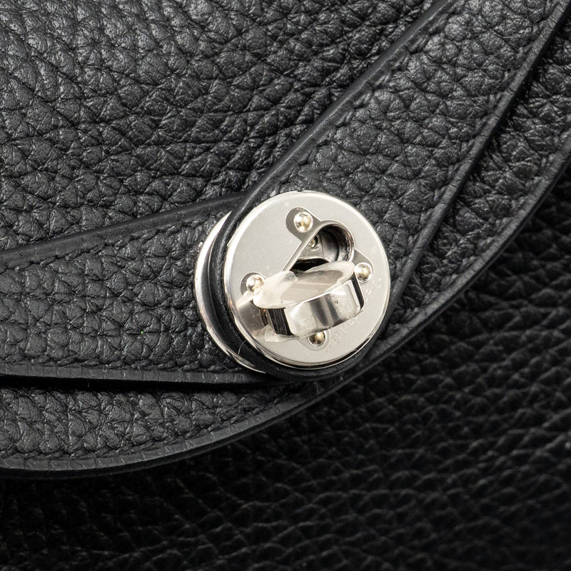 Hermes Mini Lindy II Clemence Black SHW Stamp K