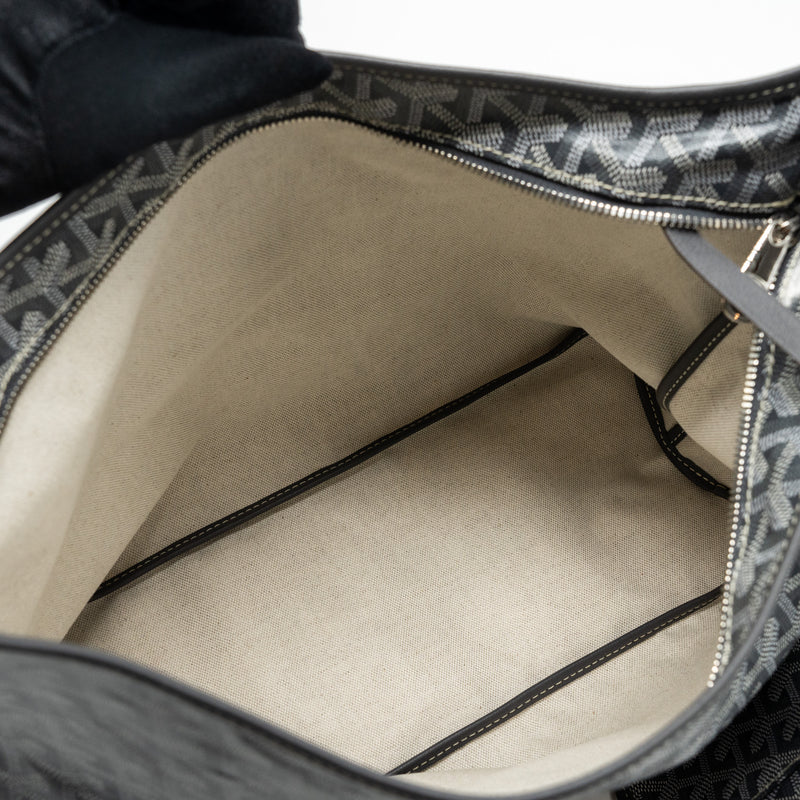 Goyard Boheme Hobo Pm Goyardine Canvas Gris SHW