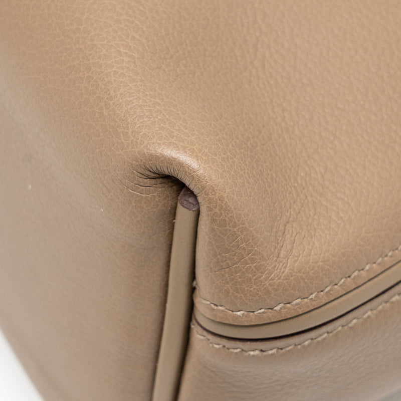 Hermes Mini 24/24 2424-21 Bag Evercolor Etoupe SHW Stamp B