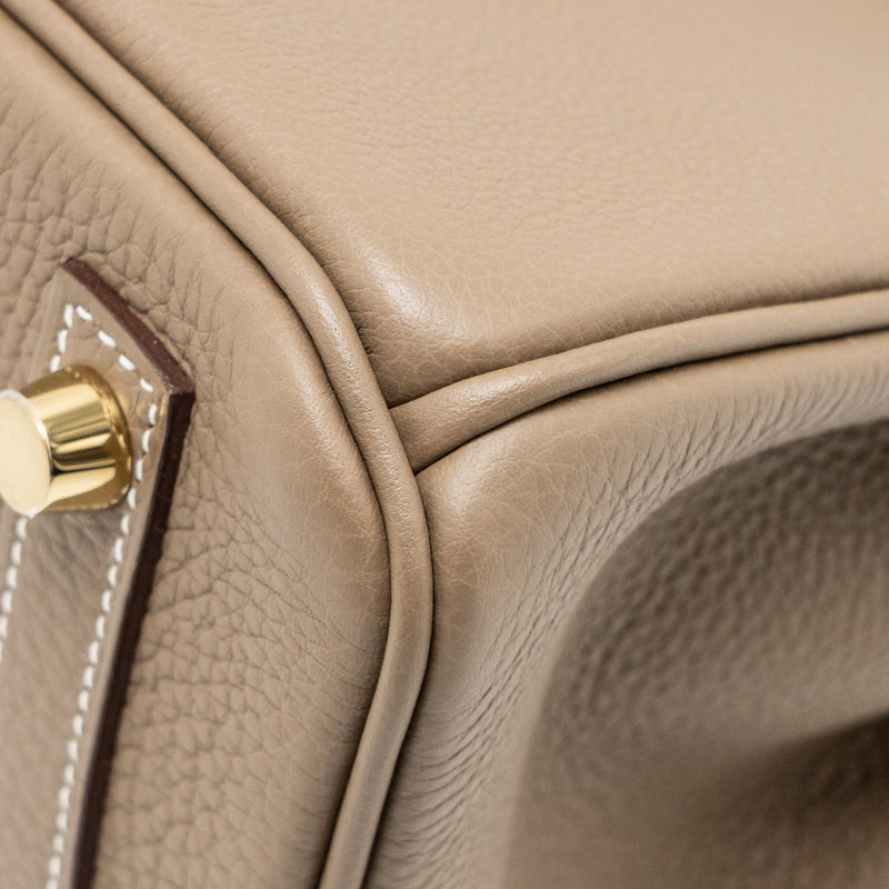 Hermes Birkin 25 Togo Etoupe GHW Stamp B