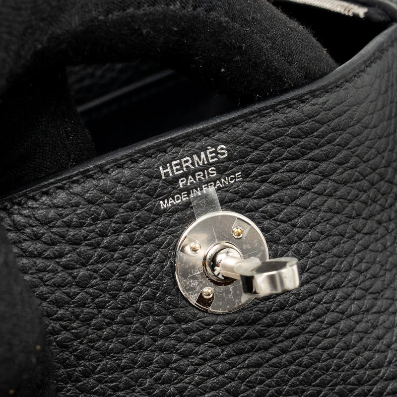 Hermes Mini Lindy II Clemence Black SHW Stamp K