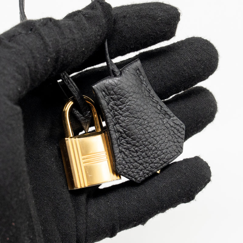 Hermes Birkin 25 Togo Black GHW Stamp Z