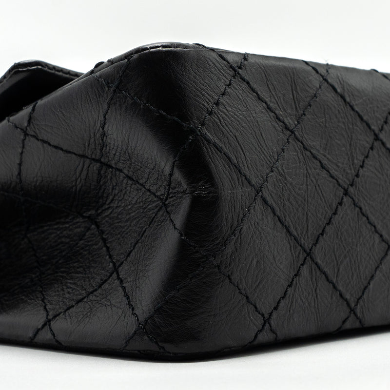 Chanel Mini 2.55 Reissue Flap Bag Aged Calfskin Black GHW
