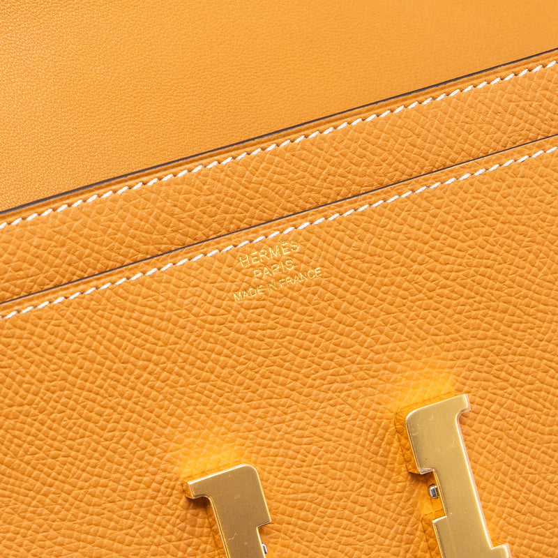 Hermes constance to go epsom toffee GHW stamp B