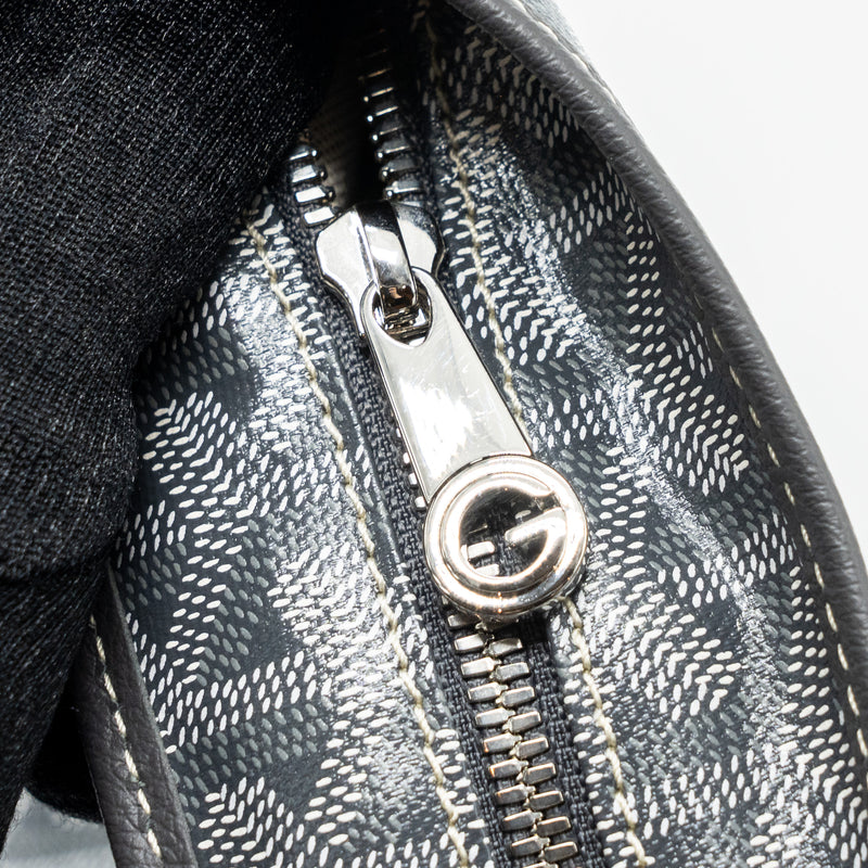 Goyard Boheme Hobo Pm Goyardine Canvas Gris SHW