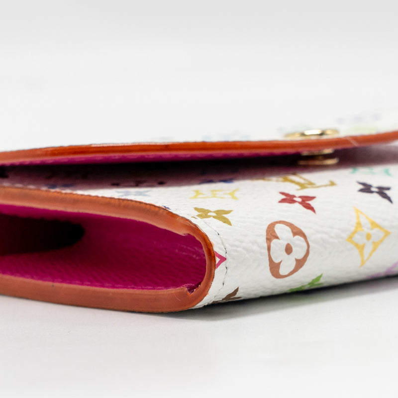 Louis Vuitton x Takashi Murakami Rosalie Coin Purse Multicoloured Monogram Canvas White GHW