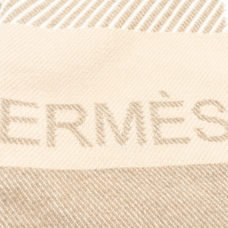 Hermes H Rivera Blanket woo/ cashmere Siegle