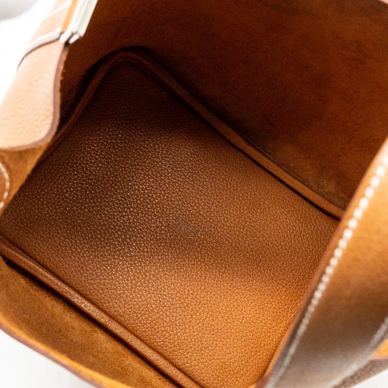 Hermes Picotin 18 Barenia Faubourg Gold SHW Stamp B