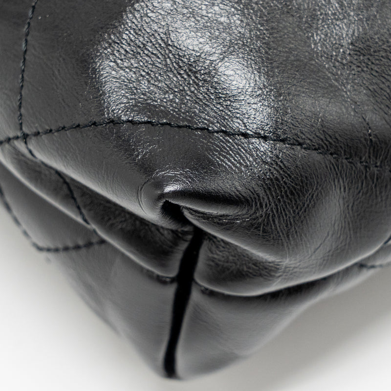 Chanel Mini 22 Bag Shiny Calfskin Black GHW (microchip)