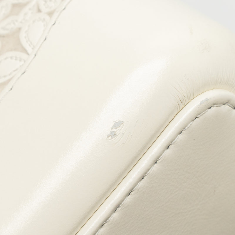 Chanel Small Gabrielle Hobo Bag Limited Edition Calfskin White Multicolour Hardware