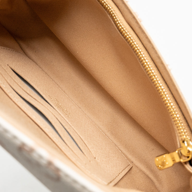 Louis Vuitton ivy wallet on chain monogram dune canvas beige/cream GHW