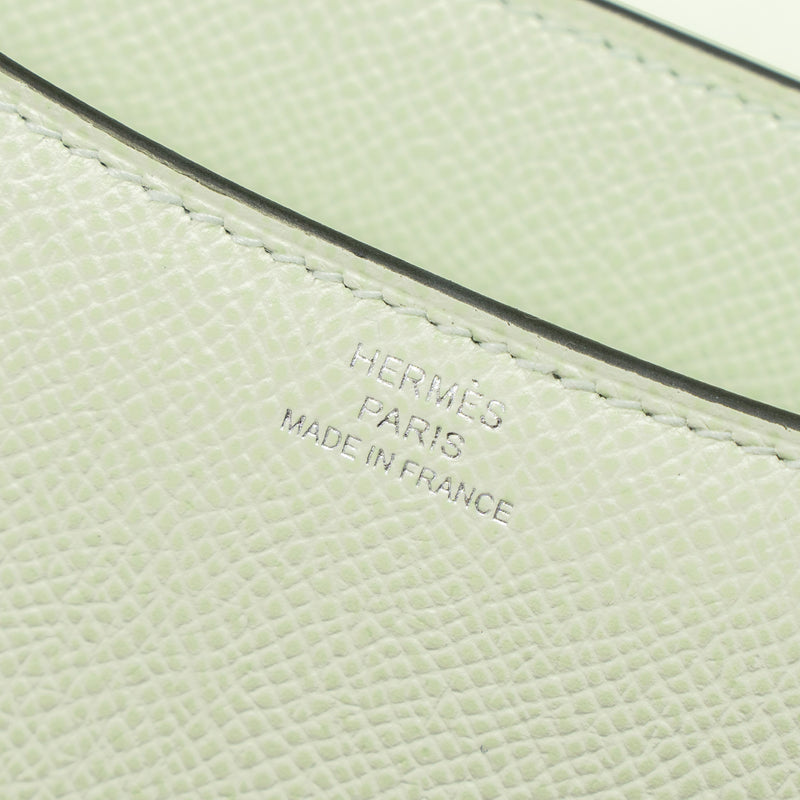 Hermes Mini Constance Epsom Vert Fizz SHW Stamp U (New Version)