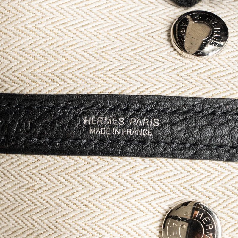 Hermes Neo Garden Party 23 Negonda Black SHW Stamp K