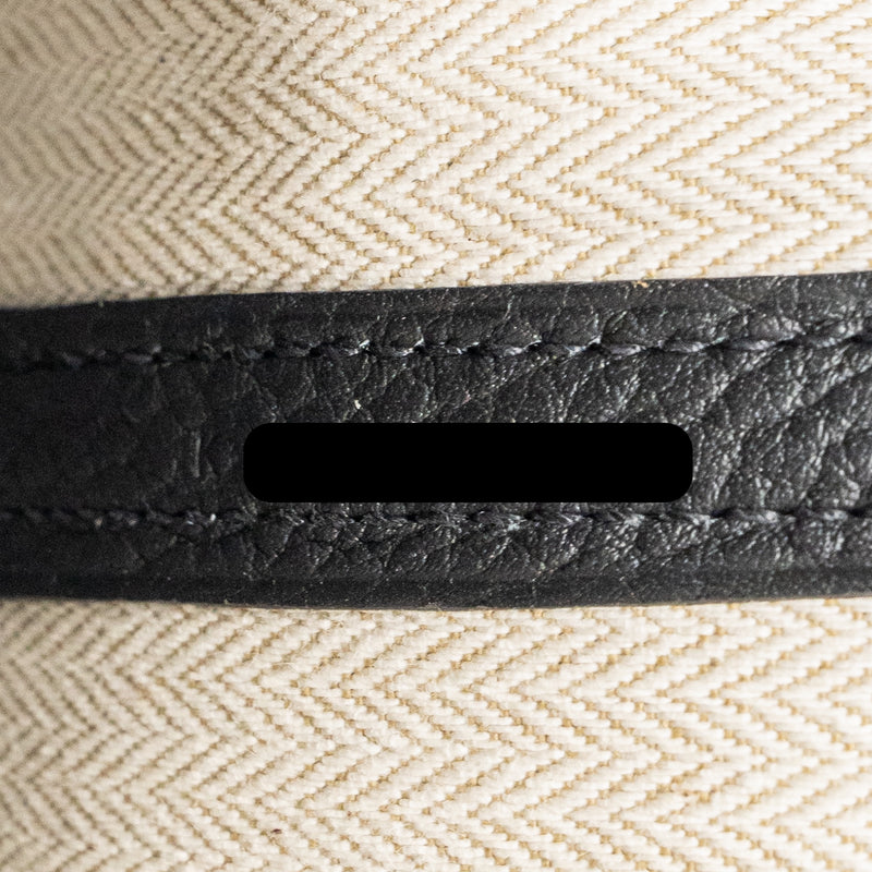 Hermes Neo Garden Party 23 Negonda Black SHW Stamp K