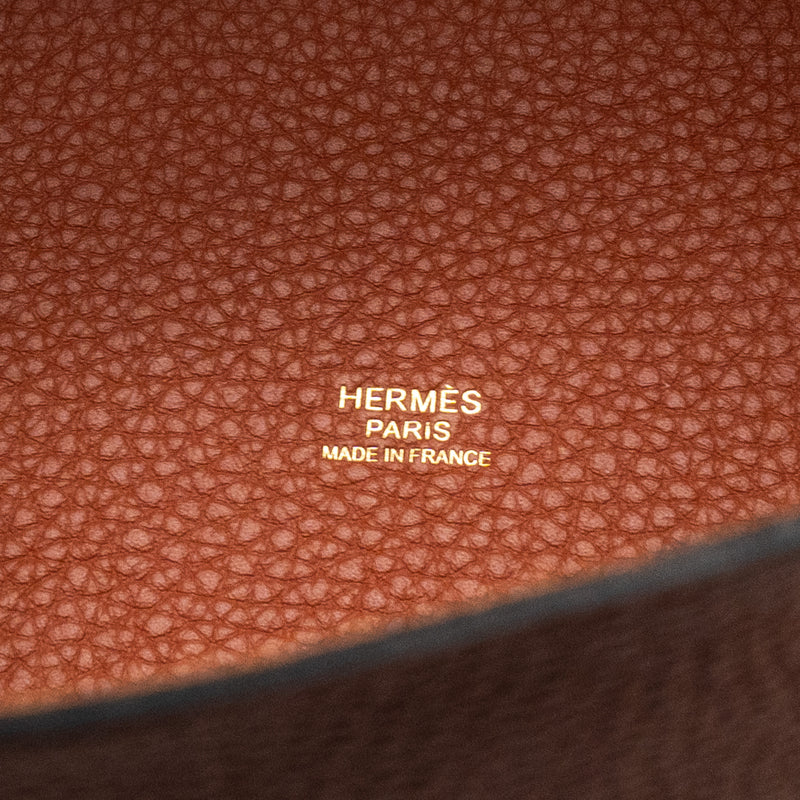Hermes Picotin 18 lock bag clemence cuivre GHW stamp B