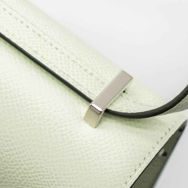 Hermes Mini Constance Epsom Vert Fizz SHW Stamp U (New Version)