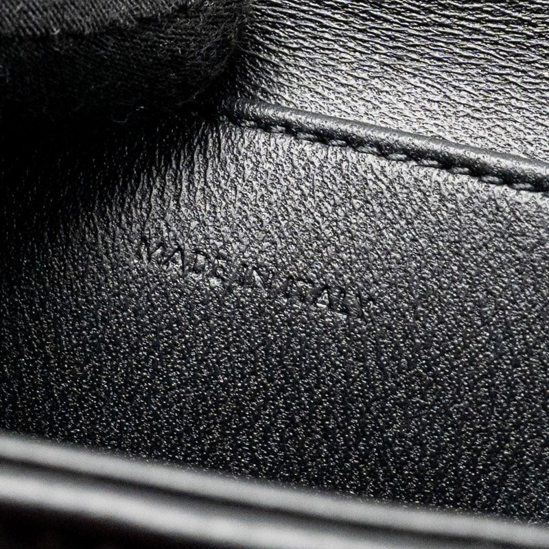 Celine Matelasse Mini Chain Shoulder Bag Calfskin Black GHW