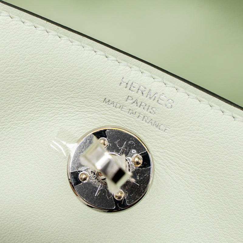 Hermes Mini Lindy Swift Vert Fizz SHW Stamp U