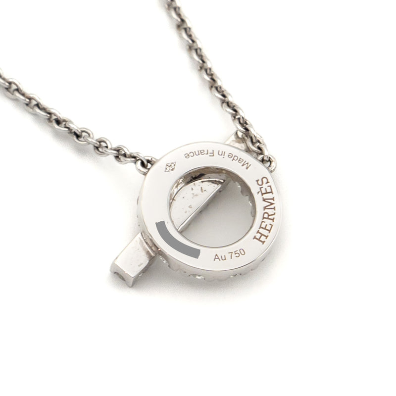 Hermes finesse pendants white gold with diamonds